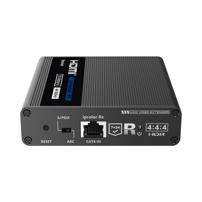 Receptor Compatible para Kits TT- 676 / 4K@60Hz con IR / Distancia de 70 Metros / Conexión en Cascada de hasta 10 Receptores con TT676.