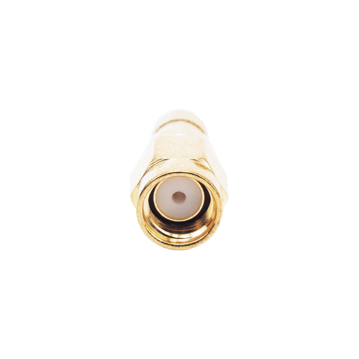 Conector SMA Macho Inverso de Anillo Plegable para Cables RG-8/X, LMR-240, 9258, Oro/ Oro/ Teflón.â??