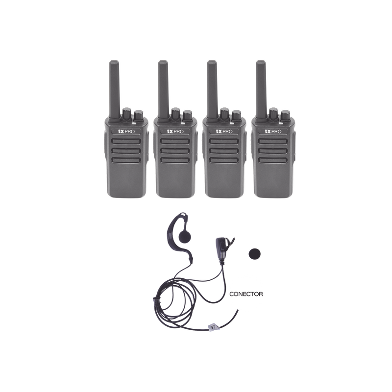 Kit de 4 radios TX600 con 4 TXEHK