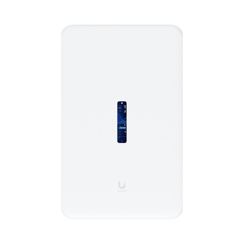 UDW Dream Wall Cloud Gateway 10G Diseñado para Montaje en Pared con WiFi 6 Integrado, Switch PoE de Alta Potencia y Compatibilidad Total con Aplicaciones UniFi