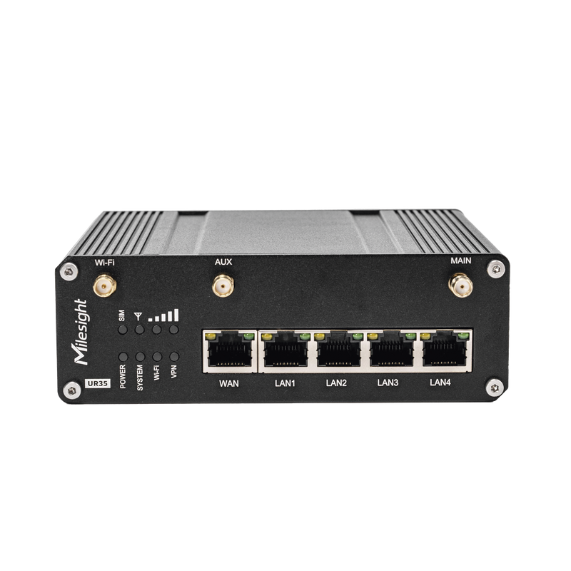 UR35-L04AF-W Router Celular Industrial 4G LTE con WiFi y Puertos Ethernet para IoT y M2M