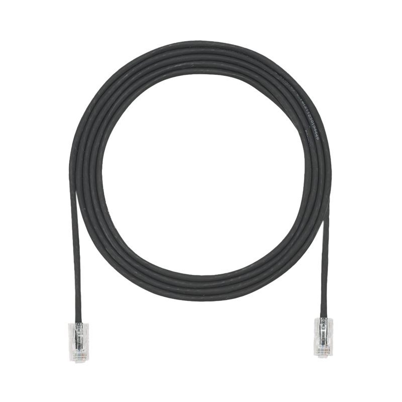 UTP28X5BL Cable de Parcheo UTP Cat6A, CM/LSZH, Diámetro Reducido (28AWG), Color Negro, 5ft
