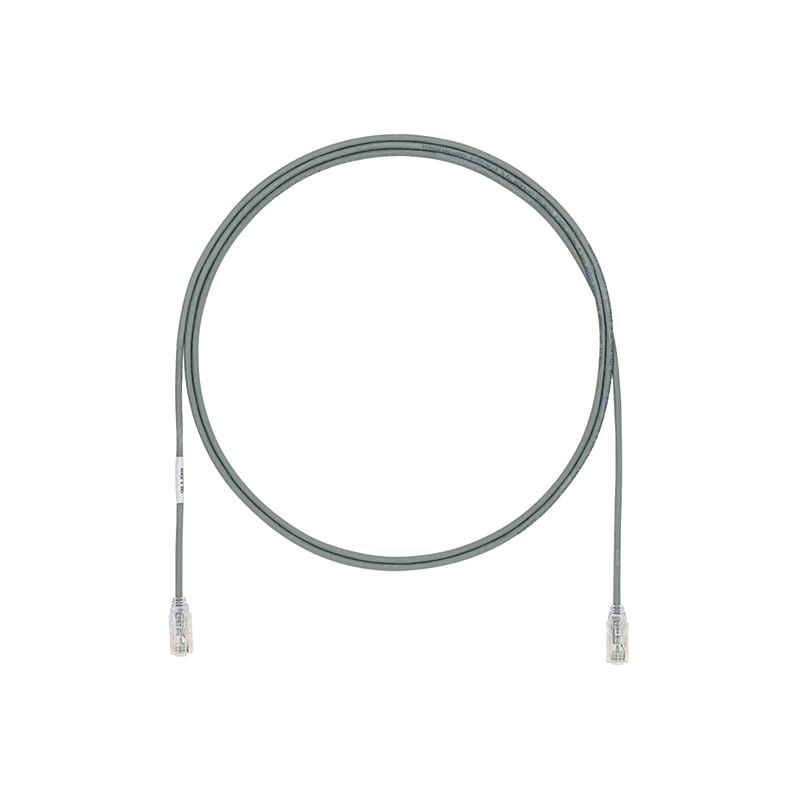 UTP28X5GY Cable de Parcheo UTP Cat6A, CM/LSZH, Diámetro Reducido (28AWG), Color Gris, 5ft
