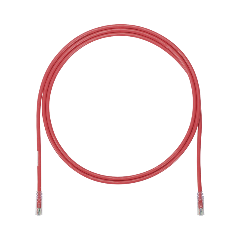 UTP6AX3RD Cable de Parcheo UTP, Cat6A, 24 AWG, CM, Color Rojo, 3ft