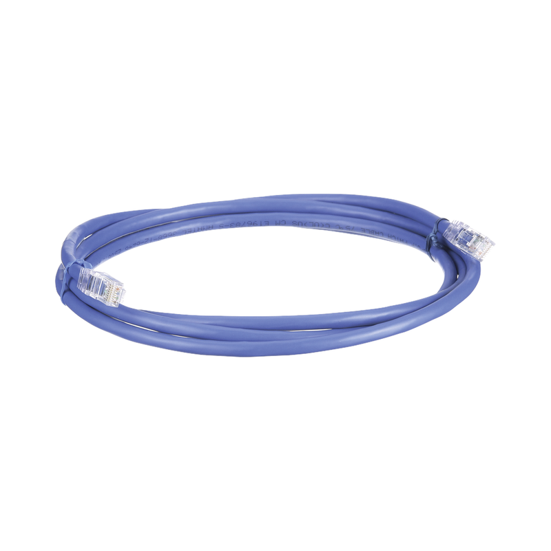 UTP6AX5BU Cable de Parcheo UTP, Cat6A, 24 AWG, CM, Color Azul, 5ft