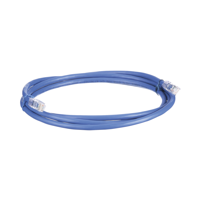 UTP6AX7BU Cable de Parcheo UTP, Cat6A, 24 AWG, CM, Color Azul, 7ft