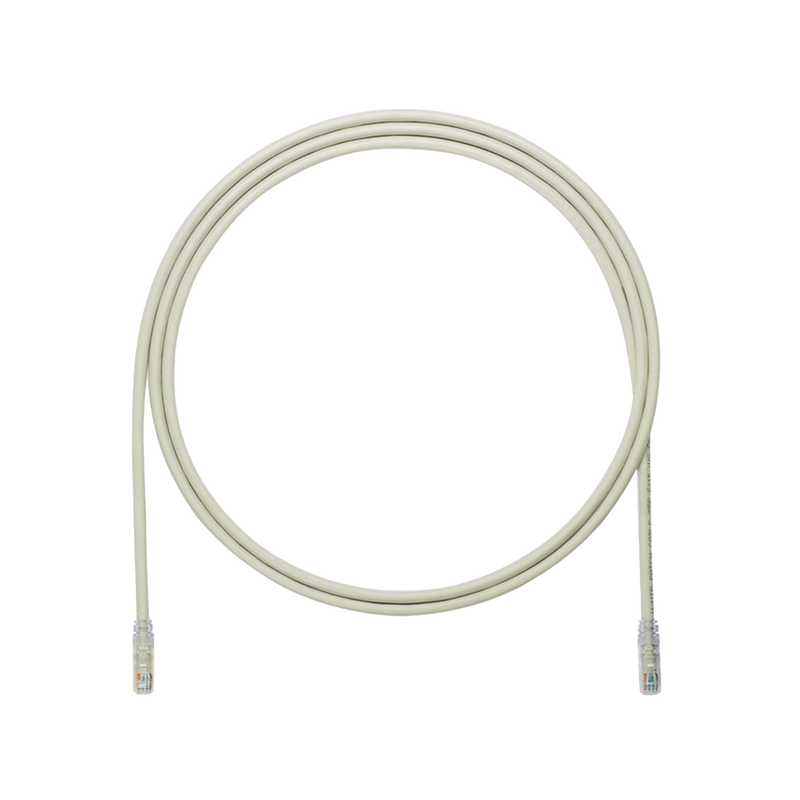 UTP6AX7GY Cable de Parcheo UTP, Cat6A, 24 AWG, CM, Color Gris, 7ft
