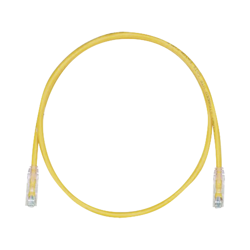 UTPSP15YLY Cable de Parcheo TX6, UTP Cat6, 24 AWG, CM, Color Amarillo, 15ft
