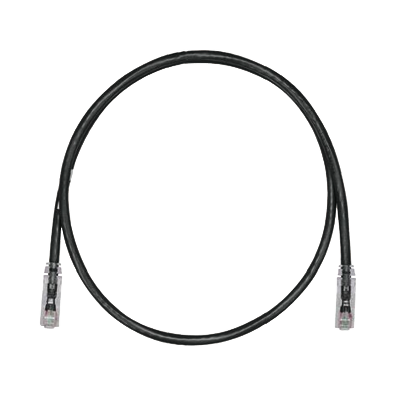 UTPSP3BLY Cable de Parcheo TX6, UTP Cat6, 24 AWG, CM, Color Negro, 3 ft.