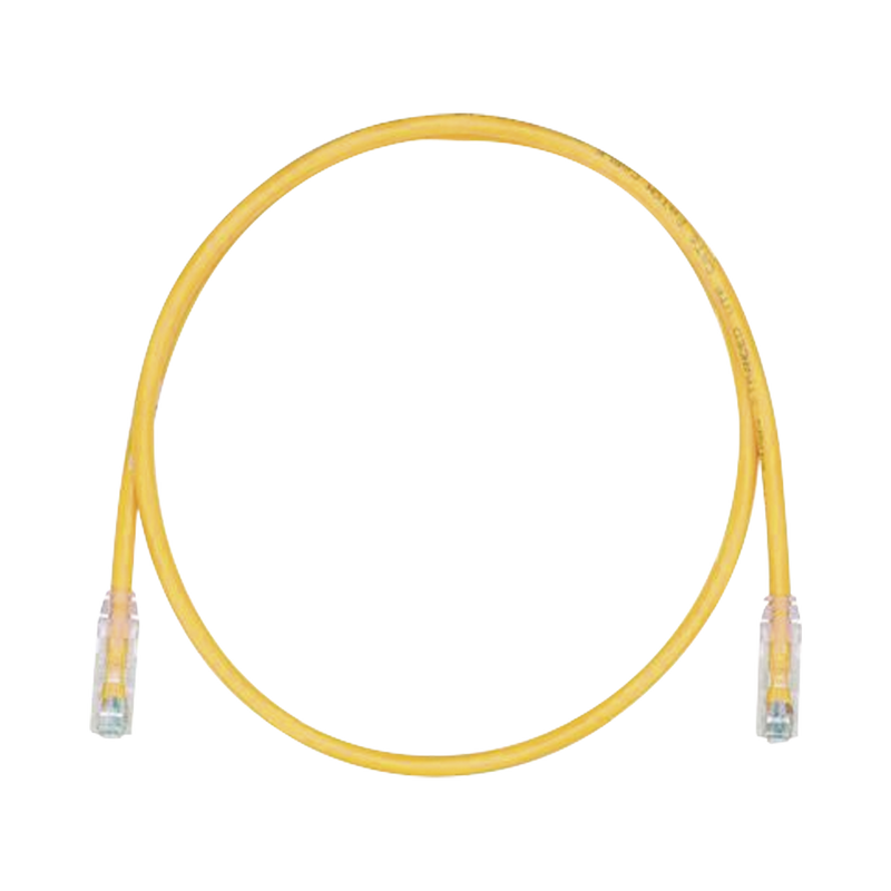 UTPSP5YLY Cable de Parcheo TX6, UTP Cat6, 24 AWG, CM, Color Amarillo, 5ft