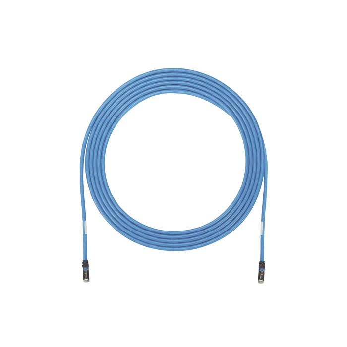 Cable de Zona U/UTP Cat6A, Con Plug Modular en Cada Extremo, Conductor 23 AWG Sólido, CMP (Plenum), 100 ft, Color Azul