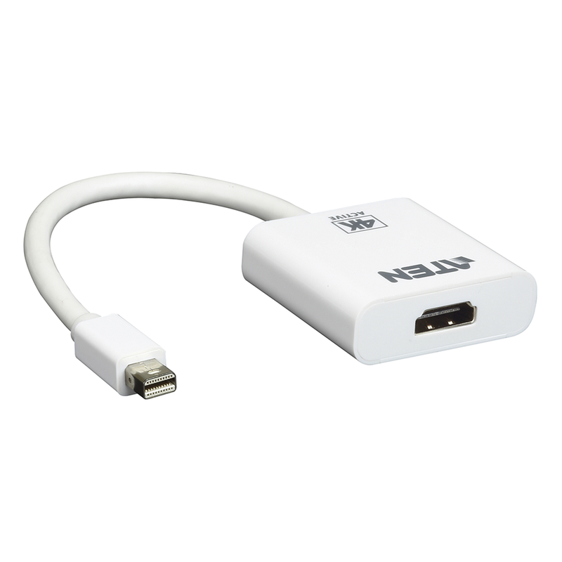 VC981 Adaptador activo de Mini DisplayPort a HDMI 4K | DisplayPort 1.2a | Compatible con audio