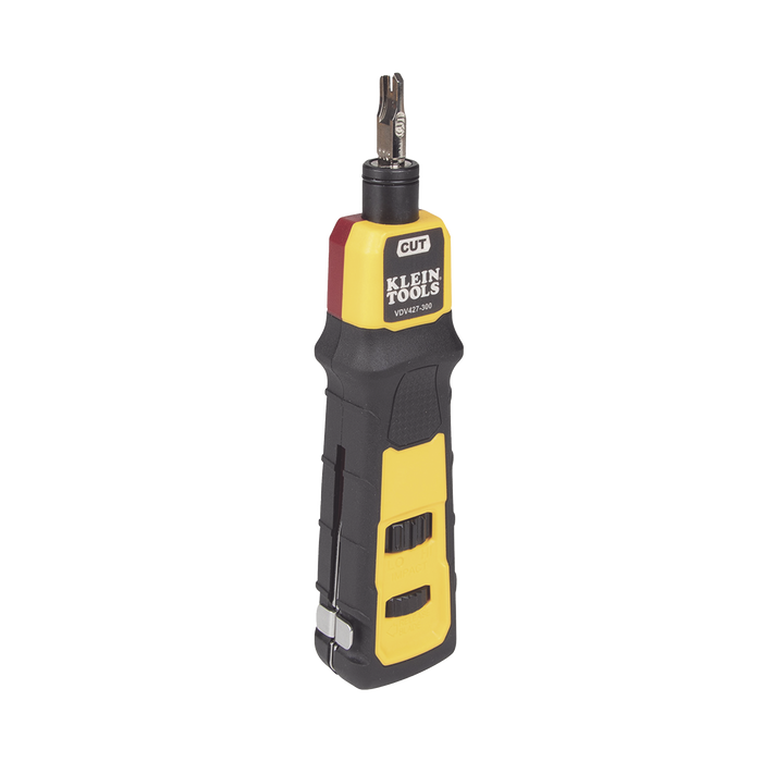 Herramienta Ponchadora de Impacto con Cuchilla para Paneles y Bloques de 66/110. Termina y Corta Cables CAT3, CAT5e y CAT6/6A en 1 paso