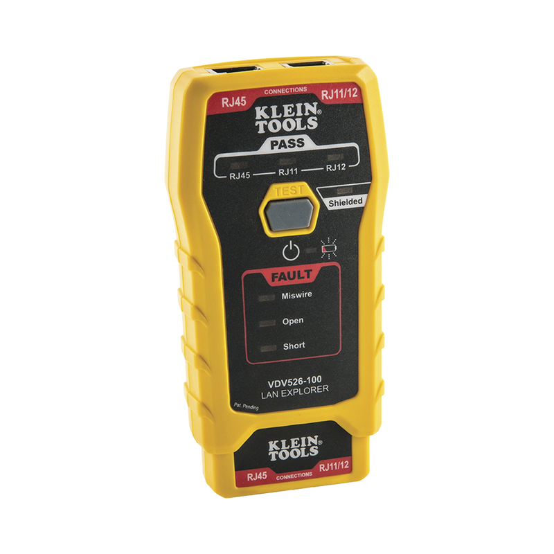 Probador de Cables de Red y Probador de Cables de Datos LAN Explorer? con Transmisor Remoto.