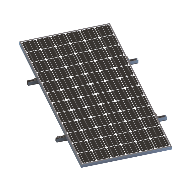 VEKTORMINIKIT1X1 Kit De Minirieles Para Panel Solar Arreglo 1X1 Para Instalación Plano En Lámina