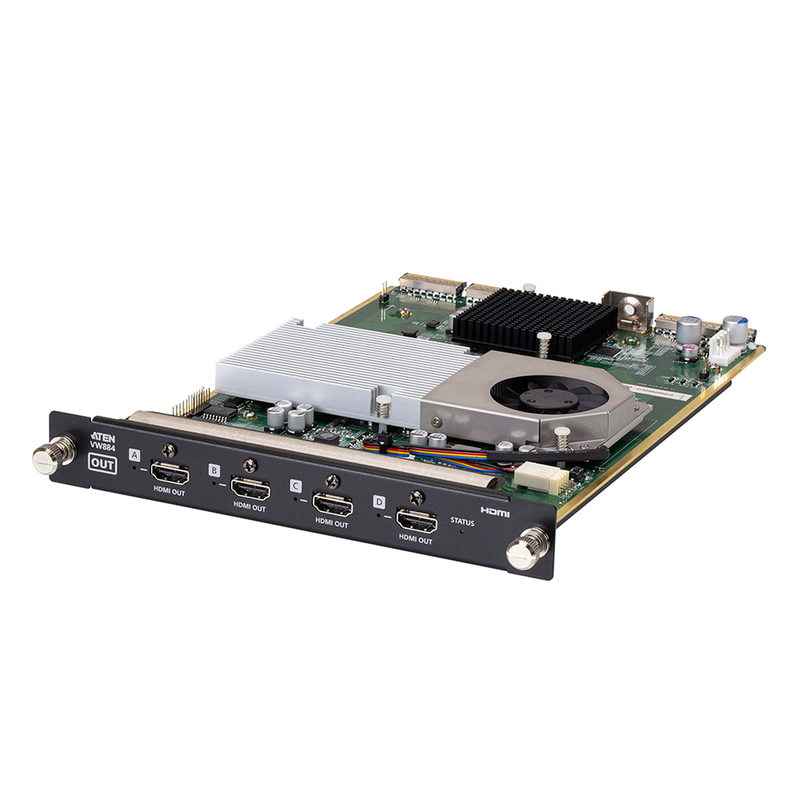 VW884 Tarjeta de Salida HDMI 4K | 4 Puertos | HDCP 2.2 | EDID Expert | Seamless Switch | Compatible con VW3620