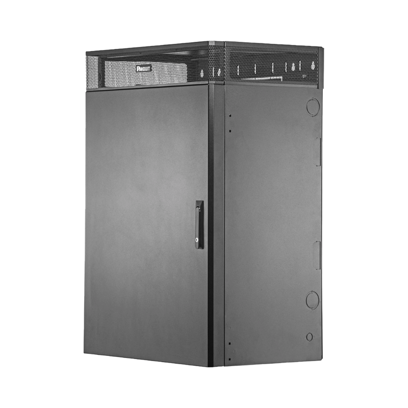 WME9BL Gabinete de Montaje en Pared TrueEdge?, Con 9 UR para Equipo Activo y 9 UR para Paneles de Parcheo, Fabricado en Acero, Color Negro