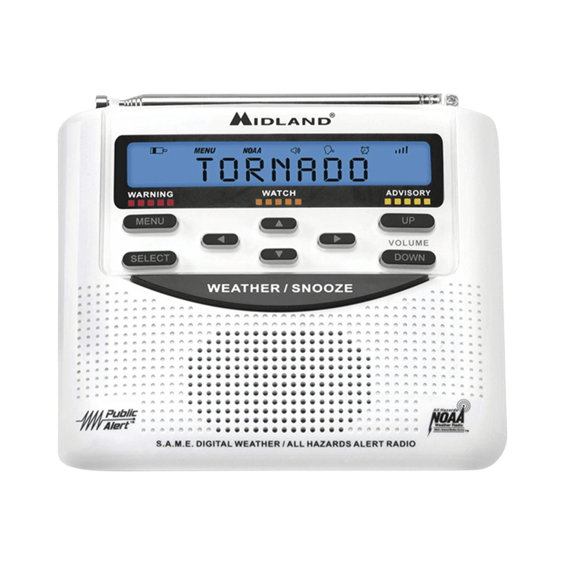 WR120DSP Radio receptor del Sistema de Alerta Sísmica Mexicano y meteorológico NOAA, vía radio en VHF y mediante códigos EAS-SAME