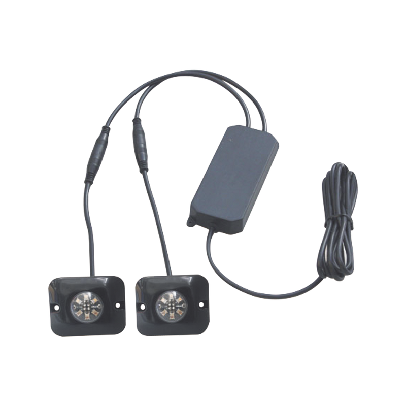 X12BW Par de Lámparas Ultra Brillantes con 6 LEDs cada una, Color Azul/Claro, Ideales para Vehículos Encubierto
