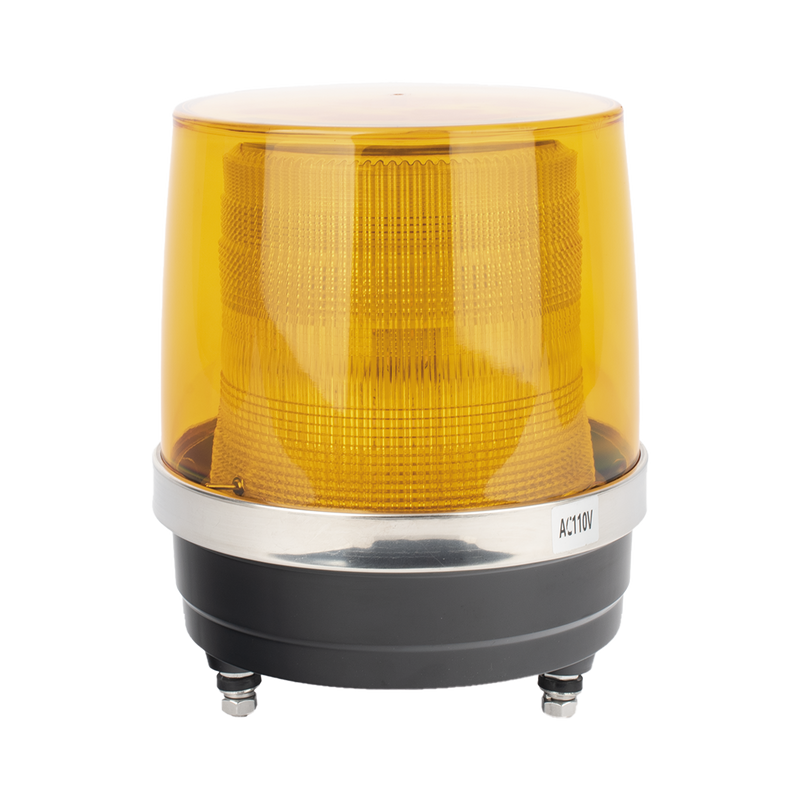 X135A Burbuja Brillante de Larga Vida Útil, Con 150 LEDs, Color Ambar, Domo Ambar, 110 Vca