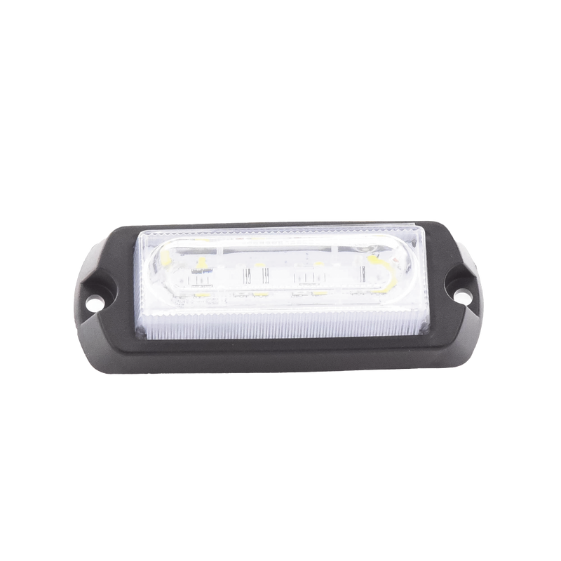 X13AW Luz Auxiliar Ultra Brillante de 8 LED, color Ámbar / Claro , con mica transparente.