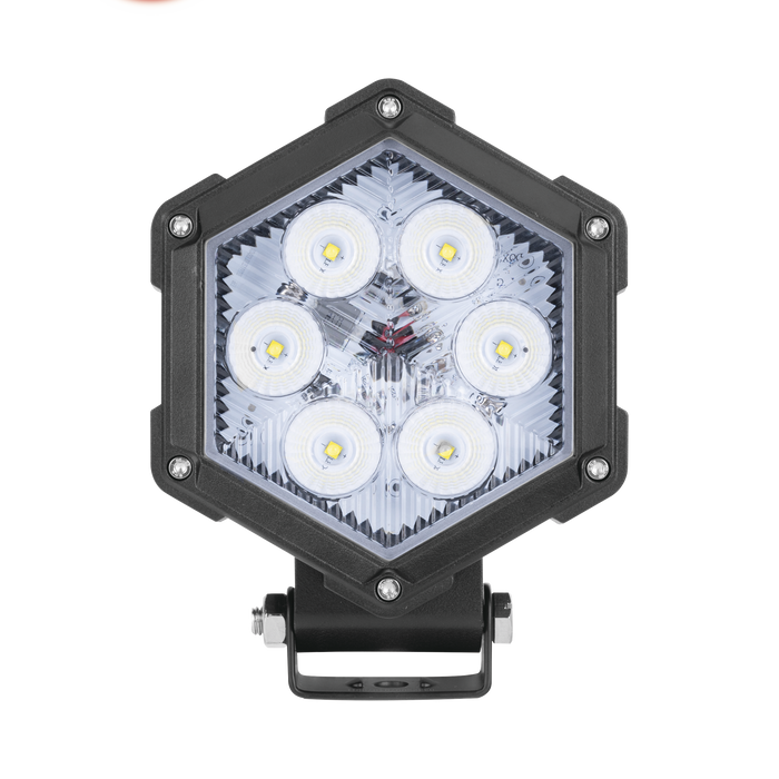 Luz de Trabajo Ultra brillante, 6 Led, 2200 Lumenes, 30 watts, 12-24 Vcc