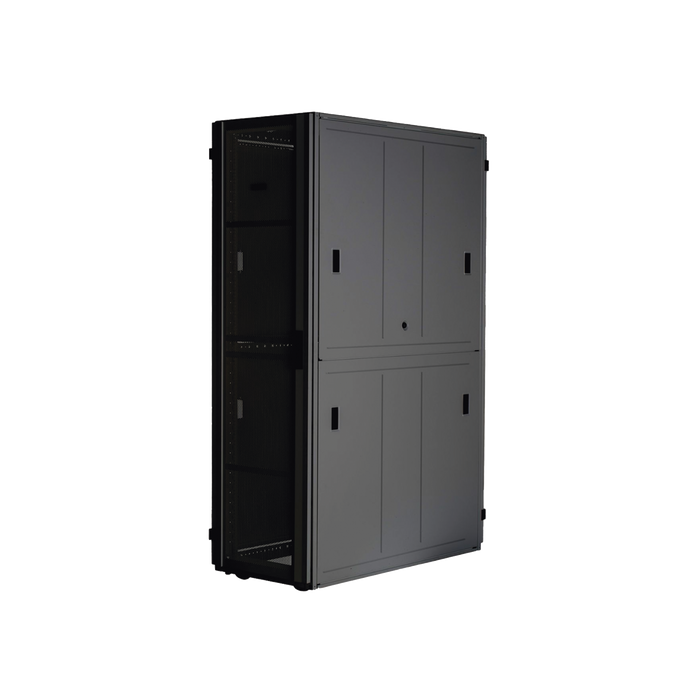 Gabinete FlexFusion? XGL (Light) para Centros de Datos, 42 UR, 600 mm de Ancho, 1200 mm de Profundidad, Fabricado en Acero, Color Negro