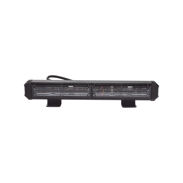 Barra de Luz de Advertencia, 2 Modulos de 6 LED, 11 Pulgadas Rojo / Azul