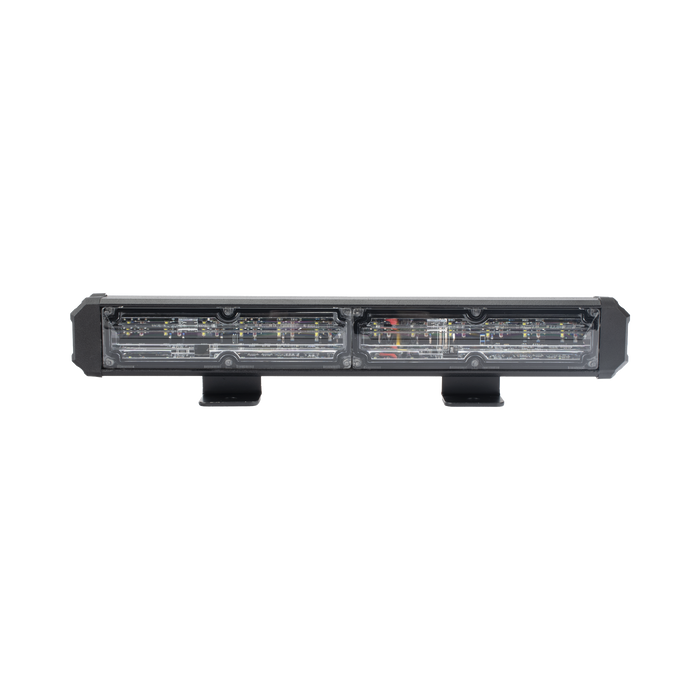Barra de Luz de Advertencia, 2 Módulos de 6 LED, 11 Pulgadas Rojo/Claro