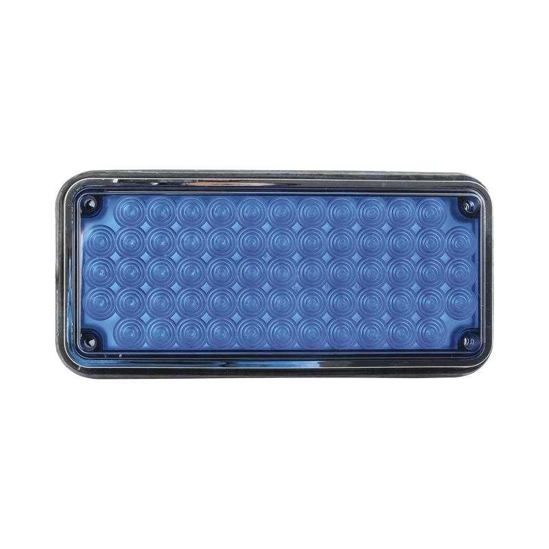 X-LTE-295-B Luz de advertencia de 7x3, Color Azul, Ideal para ambulancias