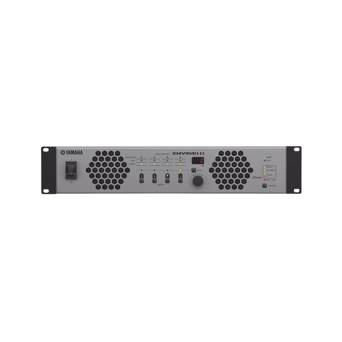 Amplificador de Audio Multicanal con Conexión Análoga | DANTE | 4 Canales, 140W | 8 OHMS | 70/100V