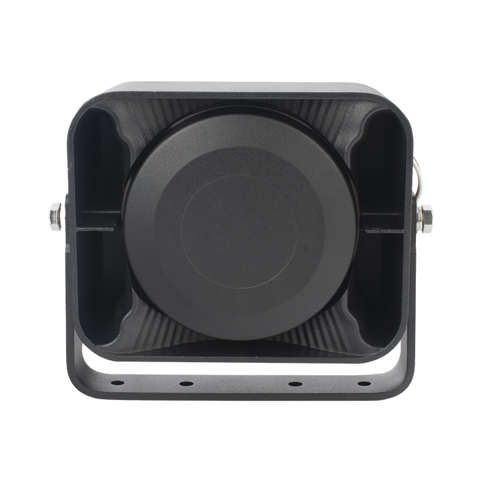 Bocina Compacta de Uso Rudo, 100 Watts de Potencia, Ideal para Vehículos de Encubierto, 8 Ohms de Impedancia