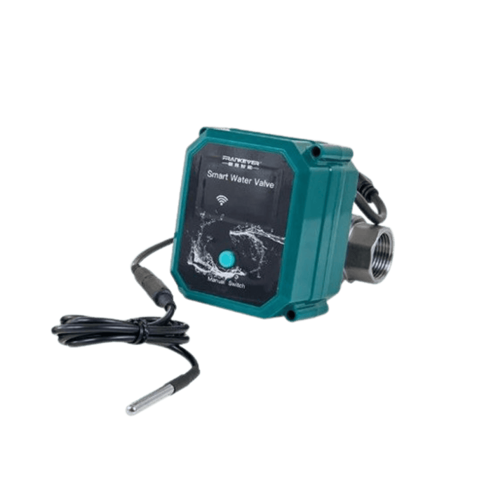 Válvula inteligente conexión Wifi 2.4 para control de agua / DC 5V / IP67