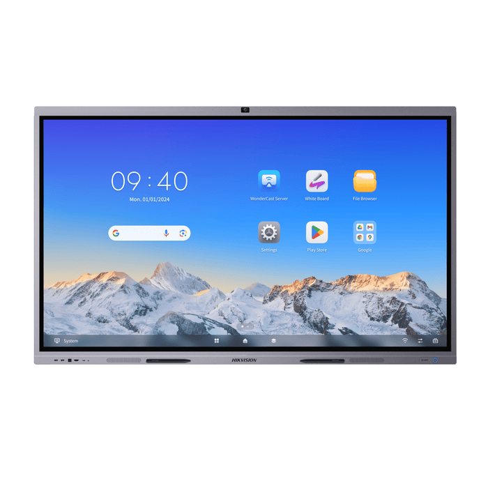 Pantalla Interactiva Touch de 75 Android 13 / Google Suite Preinstalado con Certificación EDLA / Cámara Web 8 MP / Resolución 4K / Bocinas Integradas / Entradas HDMI y VGA / Incluye 2 Lápices para Escribir