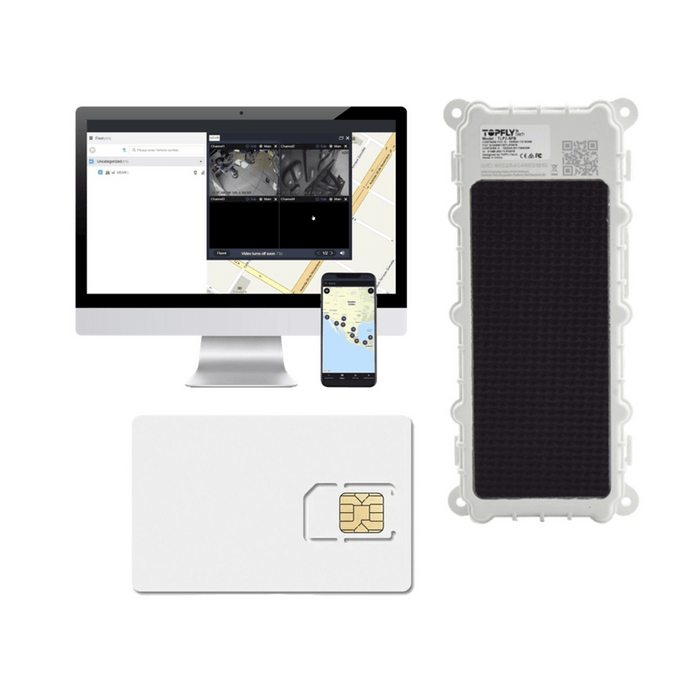 KIT Dispositivo de Seguimiento de Activos / Protección IP67 / Recargable Li 9600 mAh / LTE Cat-M1/NB-IoT / Tamaño Compacto / Funciona con Energía Solar / + EPCOMGPSANUAL + SIM500MB2Y