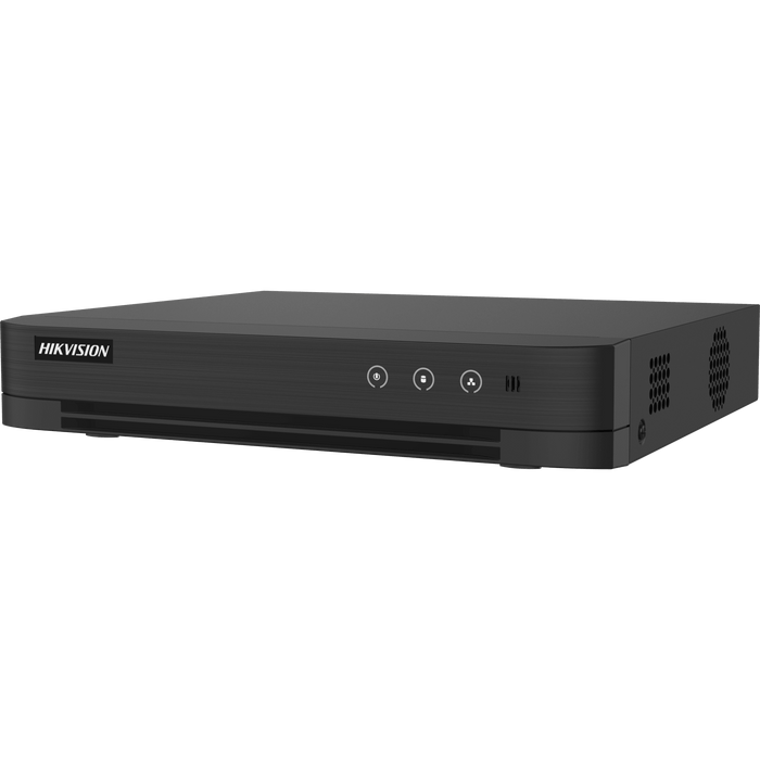 DVR 4 Canales TURBOHD + 2 Canales IP / 5 Megapixel Lite - 3K Lite / Audio de Dos Vías por Coaxitron / ACUSENSE (Evista falsas alarmas) / 1 Bahía de Disco Duro / Salida de Video en Full HD