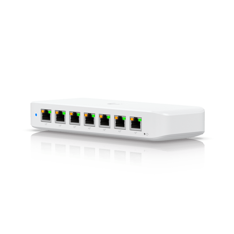 USW-ULTRA USW Ultra Switch de 8 Puertos GbE (7 Puertos PoE+ y 1 Puerto Entrada PoE++) con Opciones de Montaje Versátiles