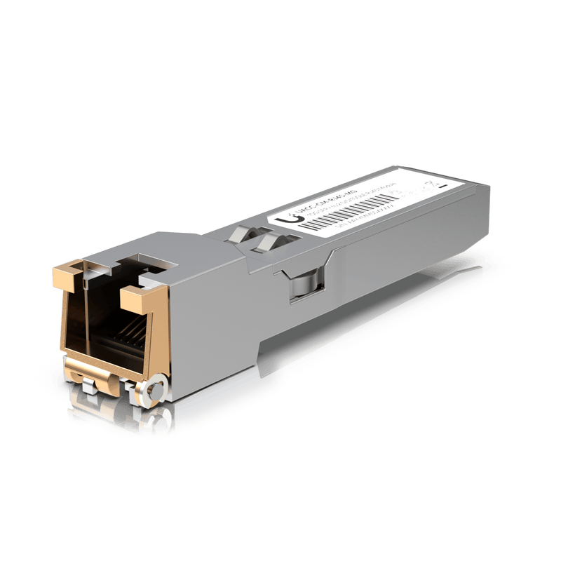 UACC-CM-RJ45-MG UFiber Tranceptor convertidor de SFP+ a RJ45, velocidades 10/5/2.5/1G