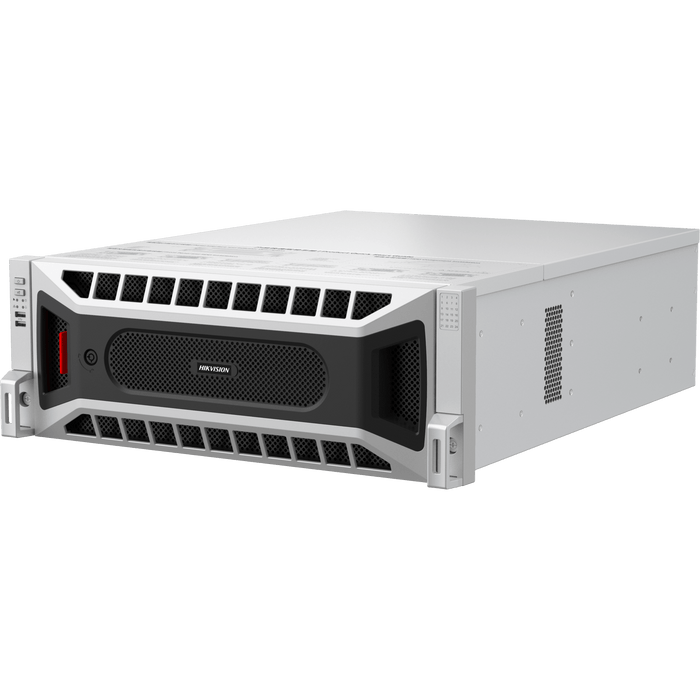 NVR 12 Megapixel (8K) / 256 canales IP / 24 Bahías de Disco Duro / 4 Puertos de Red / Soporta RAID con Hot Swap / NVR de Alto Desempeño