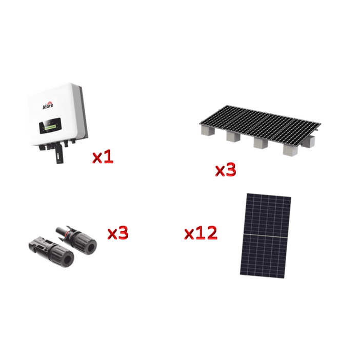 Kit Solar Interconexion / 7kW 220Vca / Inversor AFORE / Montaje Incluido