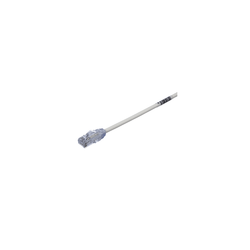 UTP28X65 Cable de Parcheo UTP Cat6A, CM/LSZH, Diámetro Reducido (28AWG), Color Blanco Mate, 65 ft