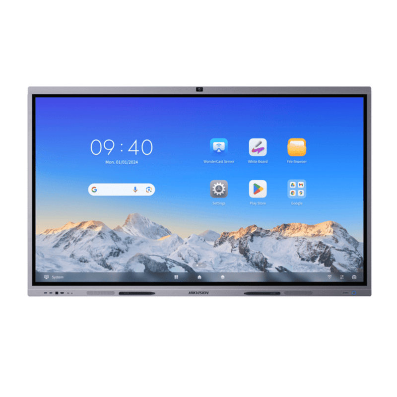 DS-D5C65RB/B(EDLA) Pantalla Interactiva Touch de 65 Android 13 / Google Suite Preinstalado con Certificación EDLA / Cámara Web 8 MP / Resolución 4K / Bocinas Integradas / Entradas HDMI y VGA / Incluye 2 Lápices para Escribir