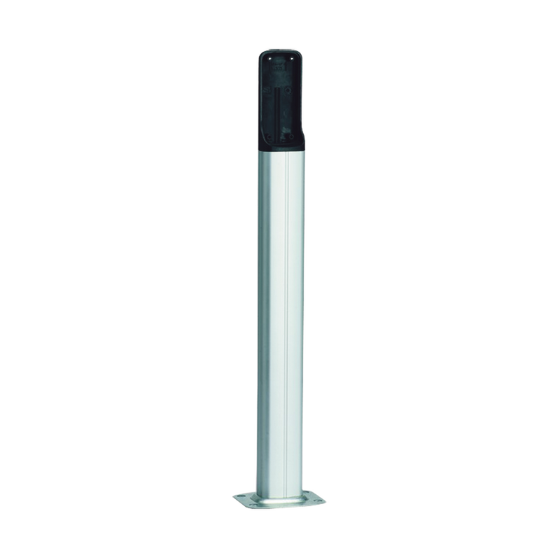 001-DIR-CG Base de PVC para fotoceldas CAME, Color Plata, Altura de hasta 500 mm