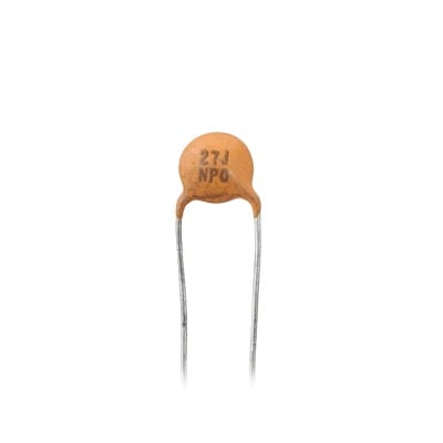 0027P0050V Capacitor Disco de Cerámica de 27 pFd, 50 V. - Toer