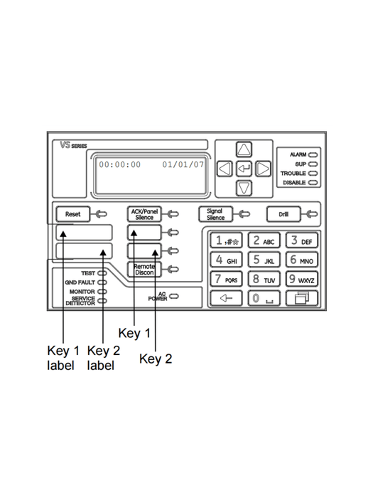KIDDE F_VS4GSP - Panel de Incendio Direccionable / Sistema de hasta 4 Lazos con 1 Lazo de 250 Dispositivos Instalado / 110V / Gris / Español