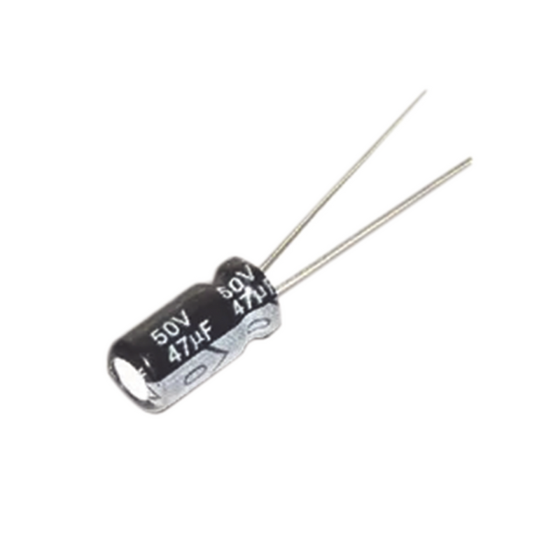 0047M0050V Capacitor Electrolítico de Aluminio, Radial de 47 µFd, 50 Vcc, 105 °C, 6.3 x 11 mm. - Toer