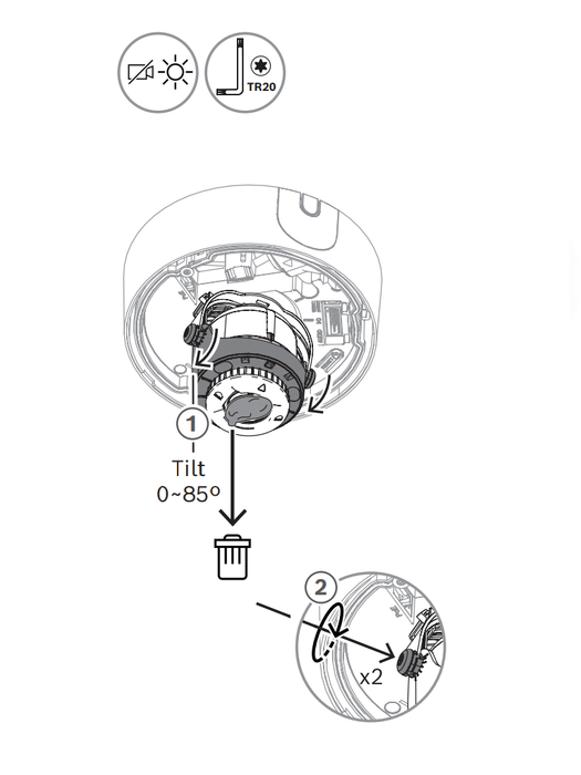 BOSCH V_NDE5703AL - Domo fijo 5MP HDR 3.2-10.5mm IP66 IR E/S
