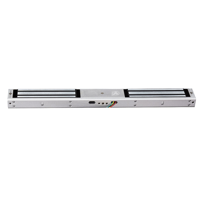 YLI YM180NDLED - Cerradura Magnética Doble con Indicador Led para Control de Acceso / Interior / Fuerza de Sujeción 180 Kg o 350 Lbs por lado / Compatible con Soporte MBK180NDZL y MBK180U