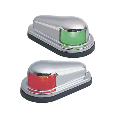 Luz de Navegación, 1 Milla Certificada A-16, Uso de Reemplazo, Embarcaciones a Vela/Motor hasta 12m, Material Latón/Acero Inoxidable, Base Polímero, Acabado Cromado/Pulido, 12V, 10W, Contactos Dorados