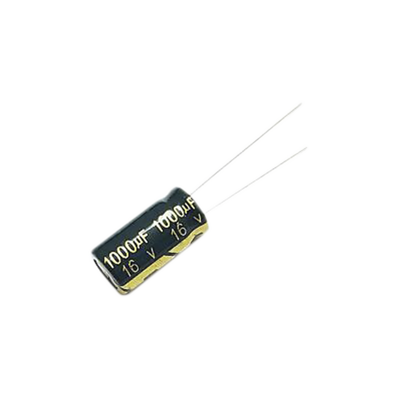 1000M0016V Capacitor Electrolítico de Aluminio, Radial de 1000 µFd, 16 Vcc, 105 °C, 10 x 15 mm. - Toer